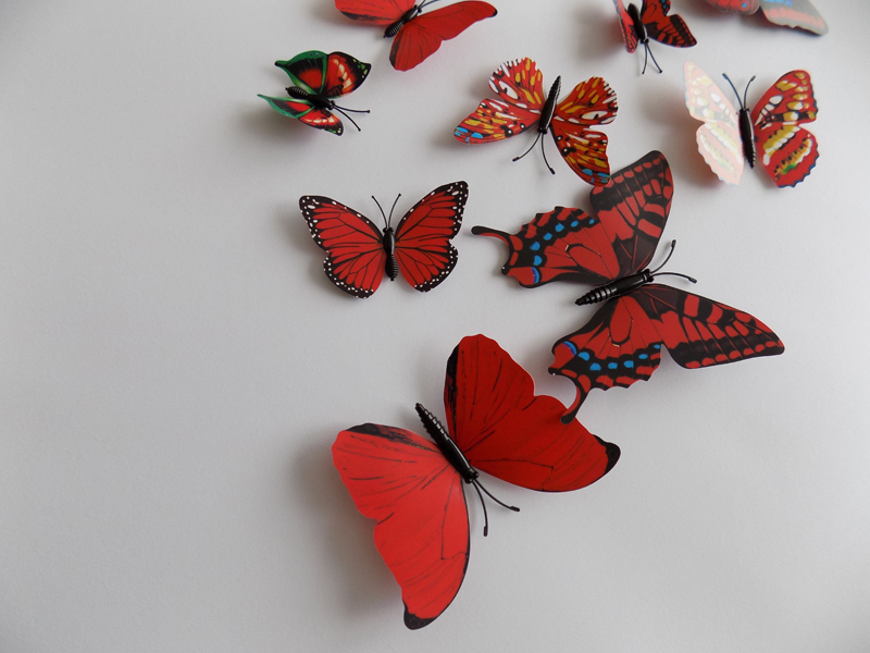 3d motýl samolepící dekorace